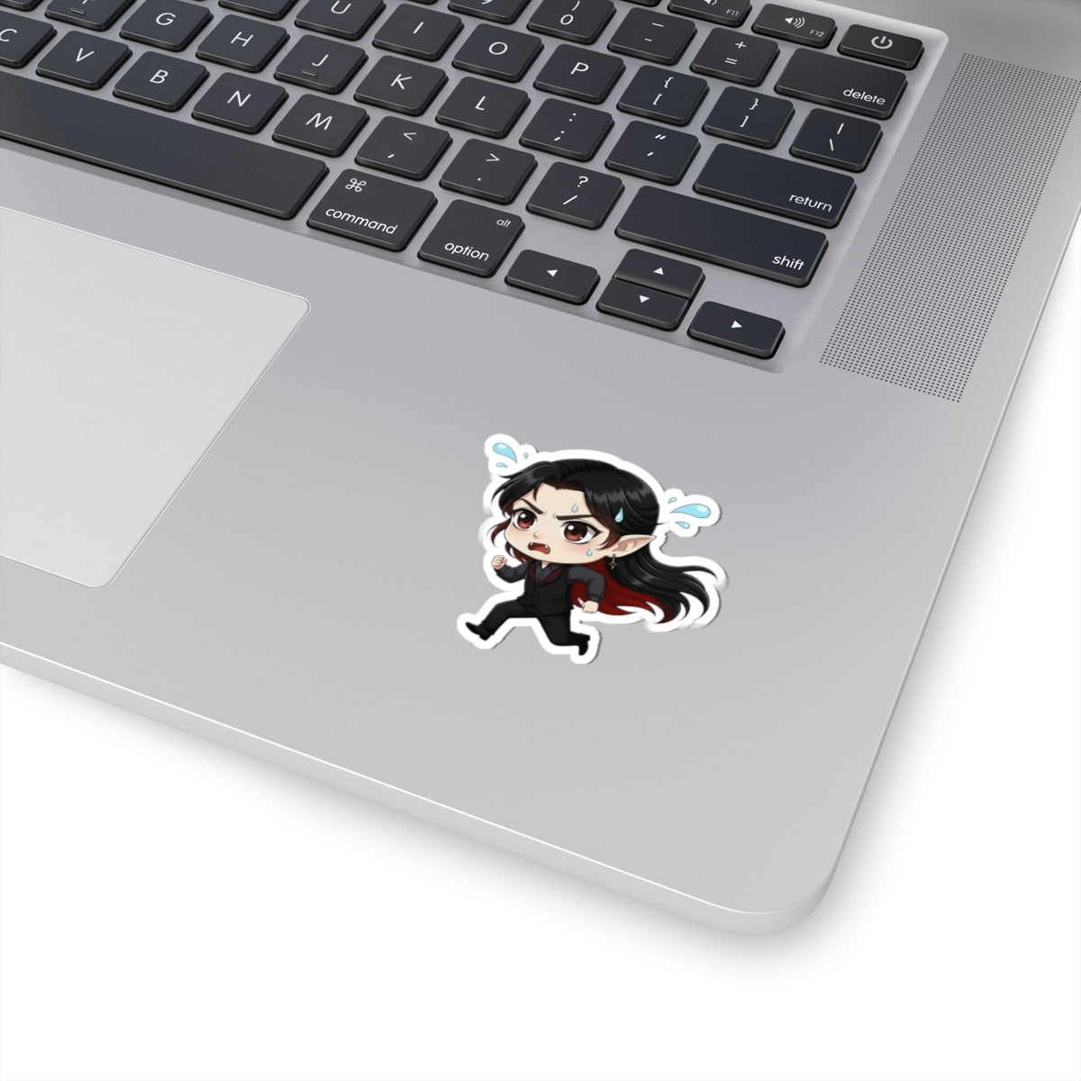 Cutie Monsters Dracula “Panic” Vinyl Sticker – Running Away Right