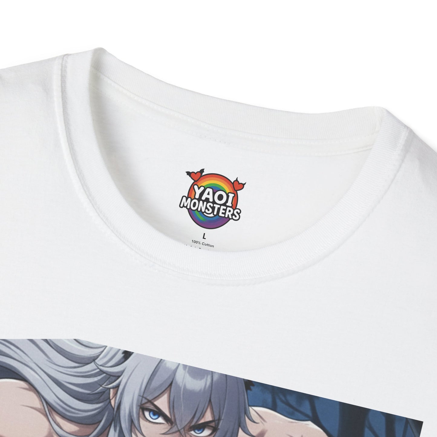 Enemies to Lovers Luca x Imhotep Unisex T-Shirt — Werewolf x Mummy BL Anime Tee | Yaoi Monsters