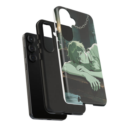 Electric Stare Frankenstein Phone Case — Anime Adam Cover (iPhone, Samsung & Pixel) | Yaoi Monsters