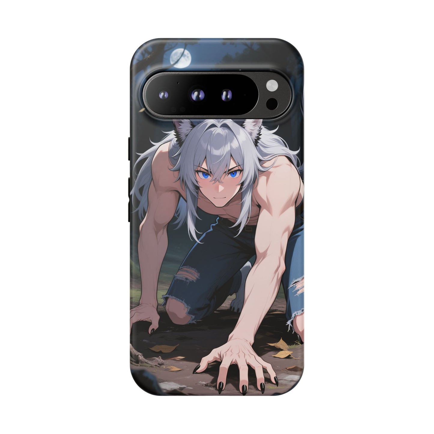 Luca Moonlit Werewolf Tough Phone Case — Anime Wolfman Cover (iPhone, Samsung Galaxy & Google Pixel) | Yaoi Monsters