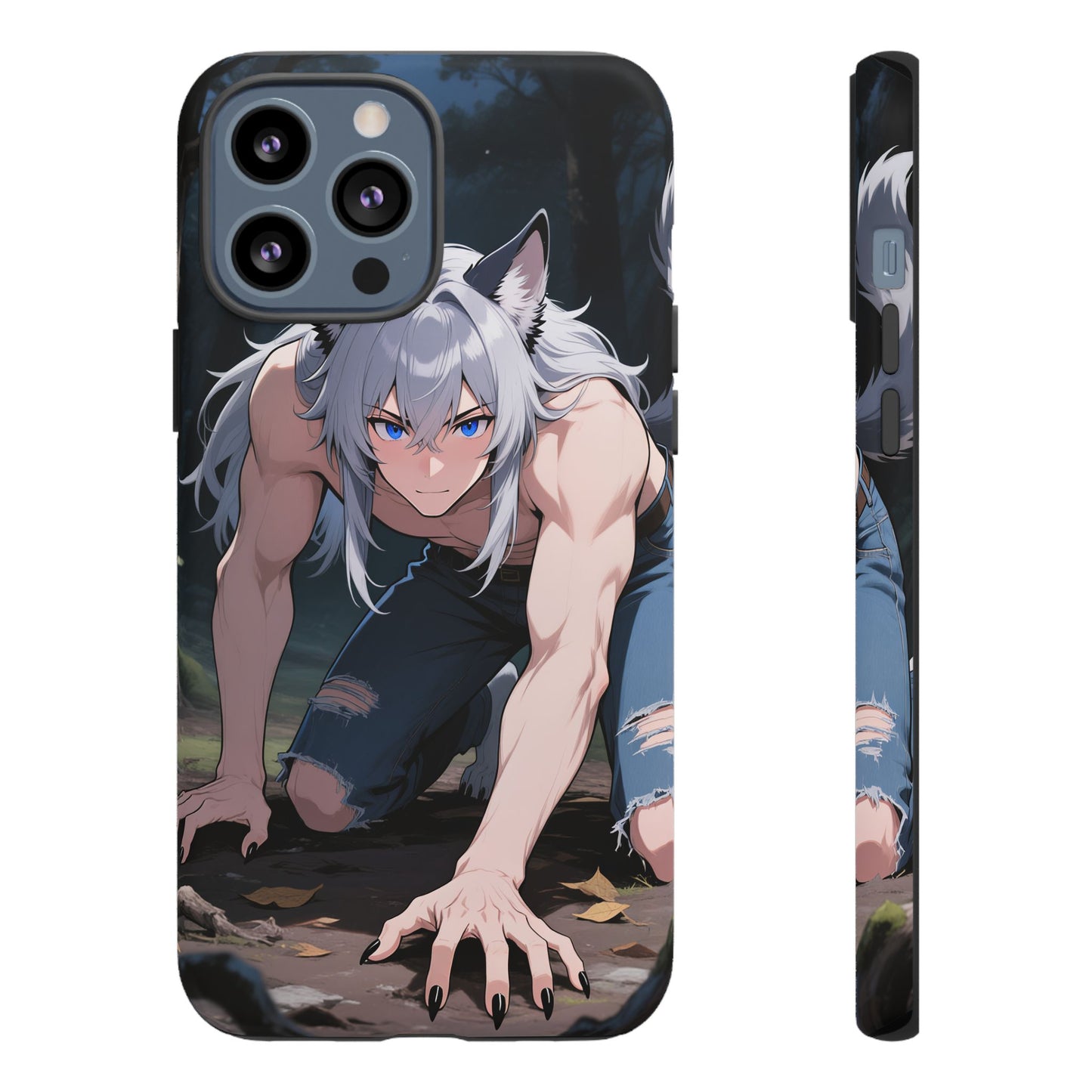 Luca Moonlit Werewolf Tough Phone Case — Anime Wolfman Cover (iPhone, Samsung Galaxy & Google Pixel) | Yaoi Monsters