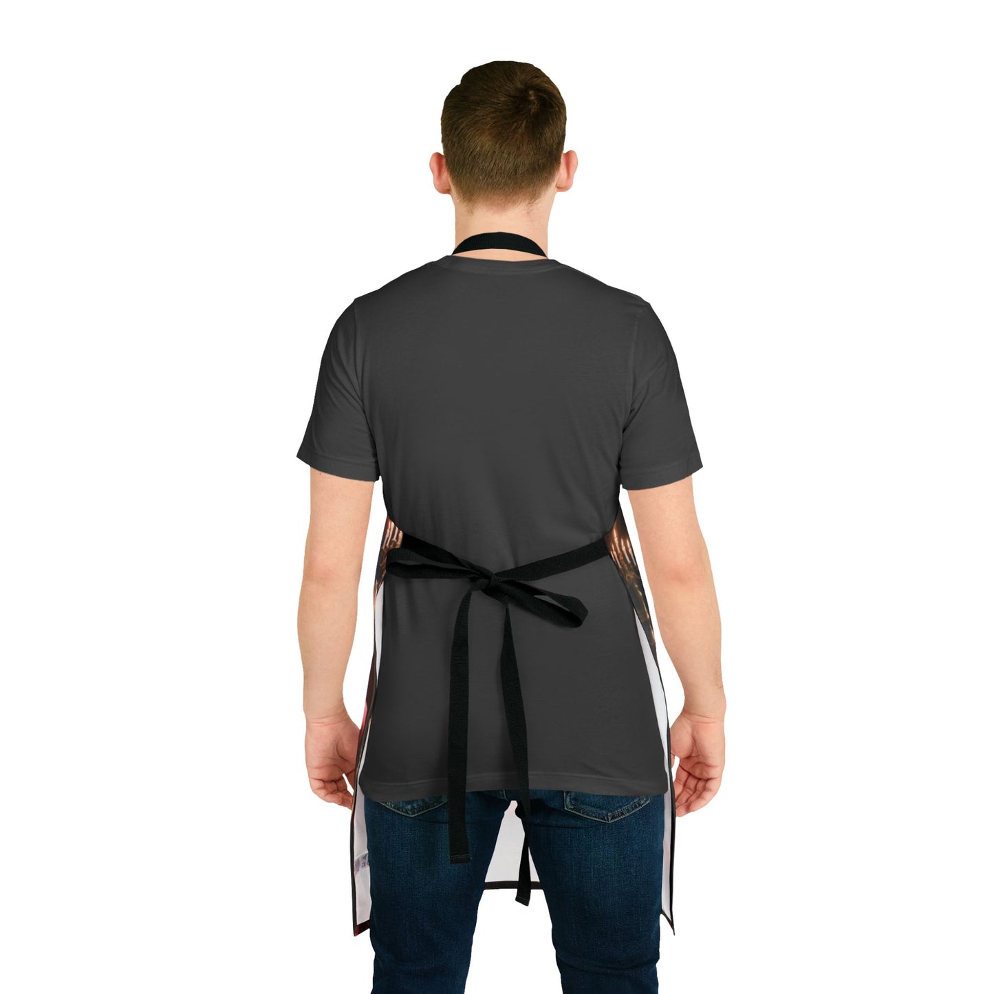 Dracula Vampire Kitchen Apron — Gothic Anime Chef Apron (Stain-Resistant Canvas, One-Size Tie-Back, High-Resolution Print)