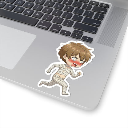 Cutie Monsters Imhotep “Love Panic” Vinyl Sticker – Running Away Left