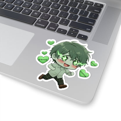 Cutie Monsters Adam “Love Charge” Vinyl Sticker – Running Left