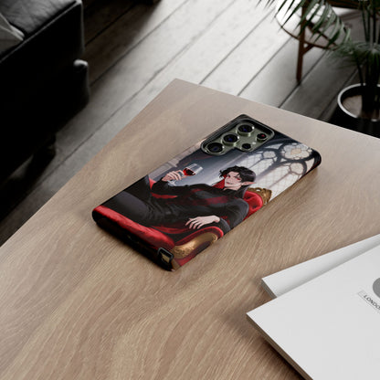 Dracula Velvet Chaise Gothic Vampire Phone Case — Anime Dracula Cover (iPhone, Samsung & Pixel) | Yaoi Monsters