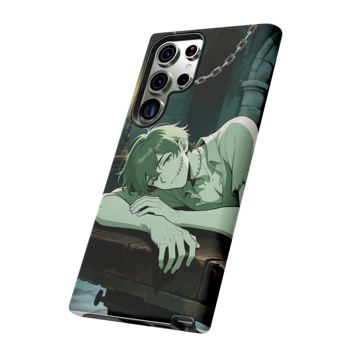 Electric Stare Frankenstein Phone Case — Anime Adam Cover (iPhone, Samsung & Pixel) | Yaoi Monsters