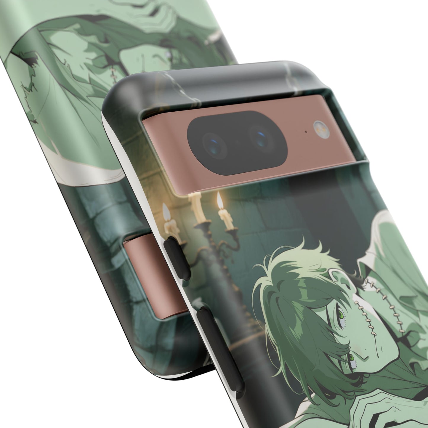 Electric Stare Frankenstein Phone Case — Anime Adam Cover (iPhone, Samsung & Pixel) | Yaoi Monsters