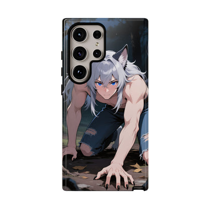 Luca Moonlit Werewolf Tough Phone Case — Anime Wolfman Cover (iPhone, Samsung Galaxy & Google Pixel) | Yaoi Monsters
