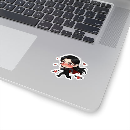Cutie Monsters Dracula “Love Chase” Vinyl Sticker – Facing Left